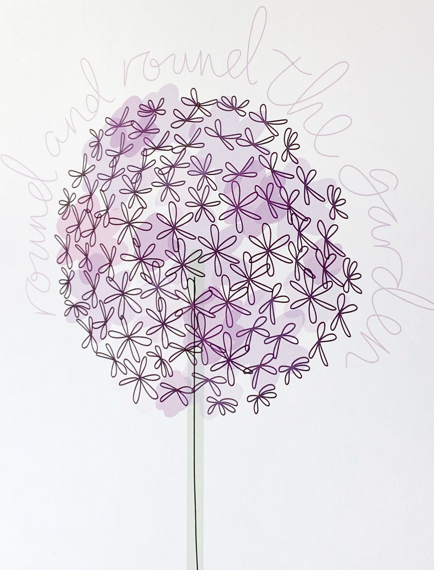 #justaline Allium