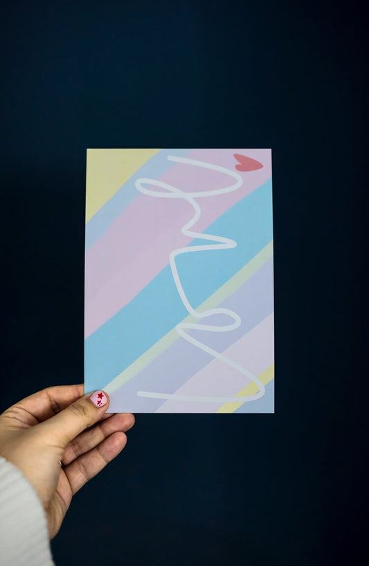 LOVE XL Pastel Rainbow