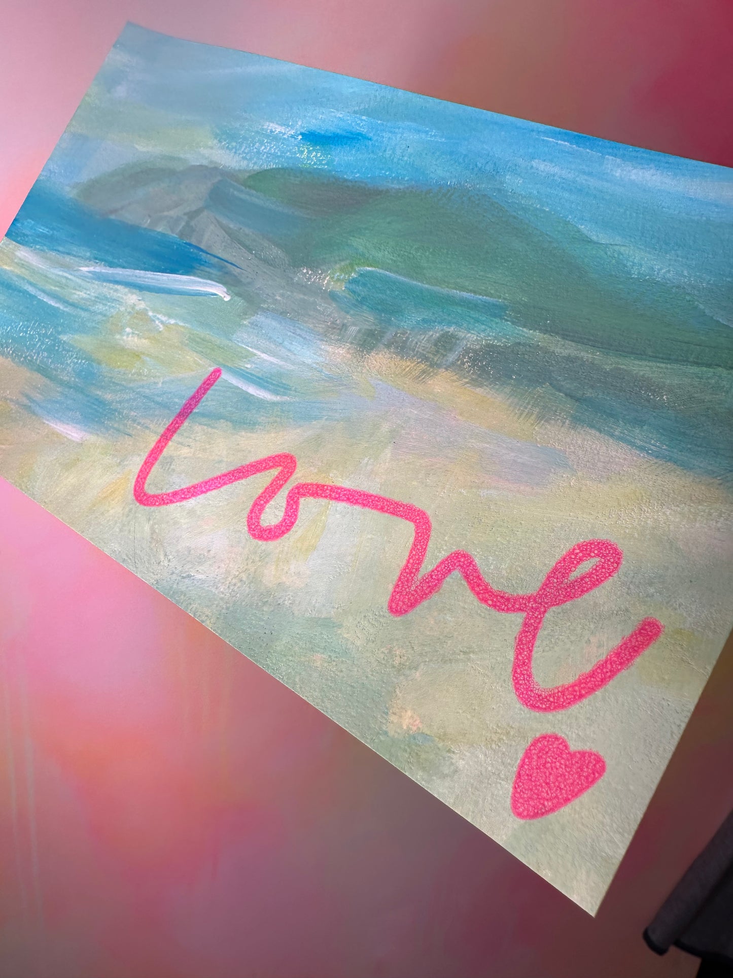 Love Cornwall Painting & Screen Print