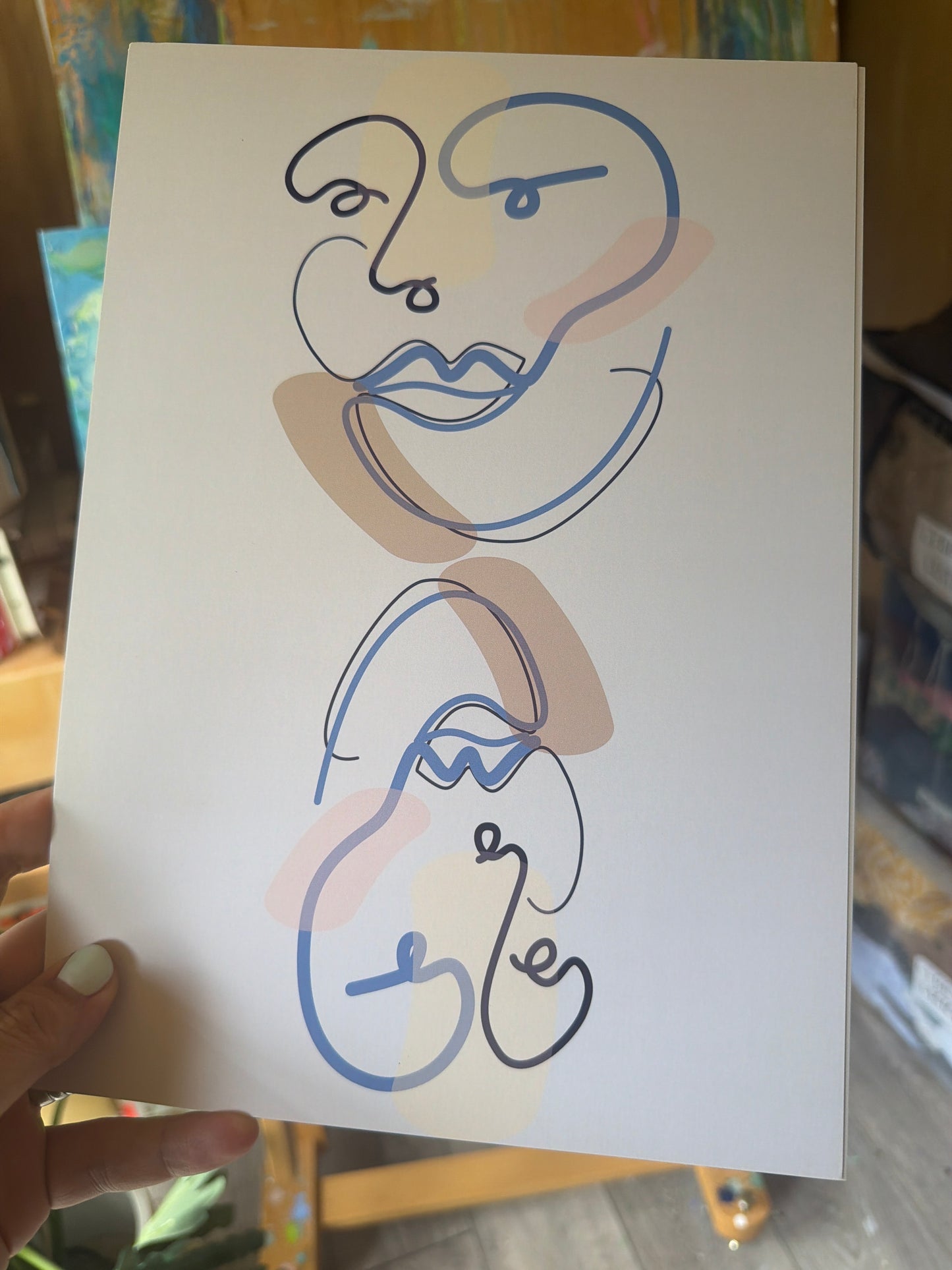 #justaline TWO FACED Blue