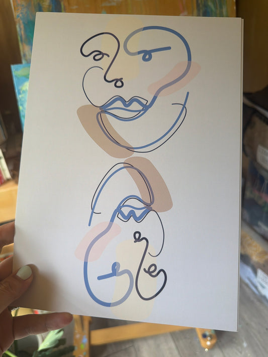 #justaline TWO FACED Blue