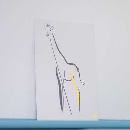 #justaline Giraffe