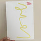LOVE XL White with Yellow