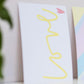 LOVE XL Pastel Rainbow