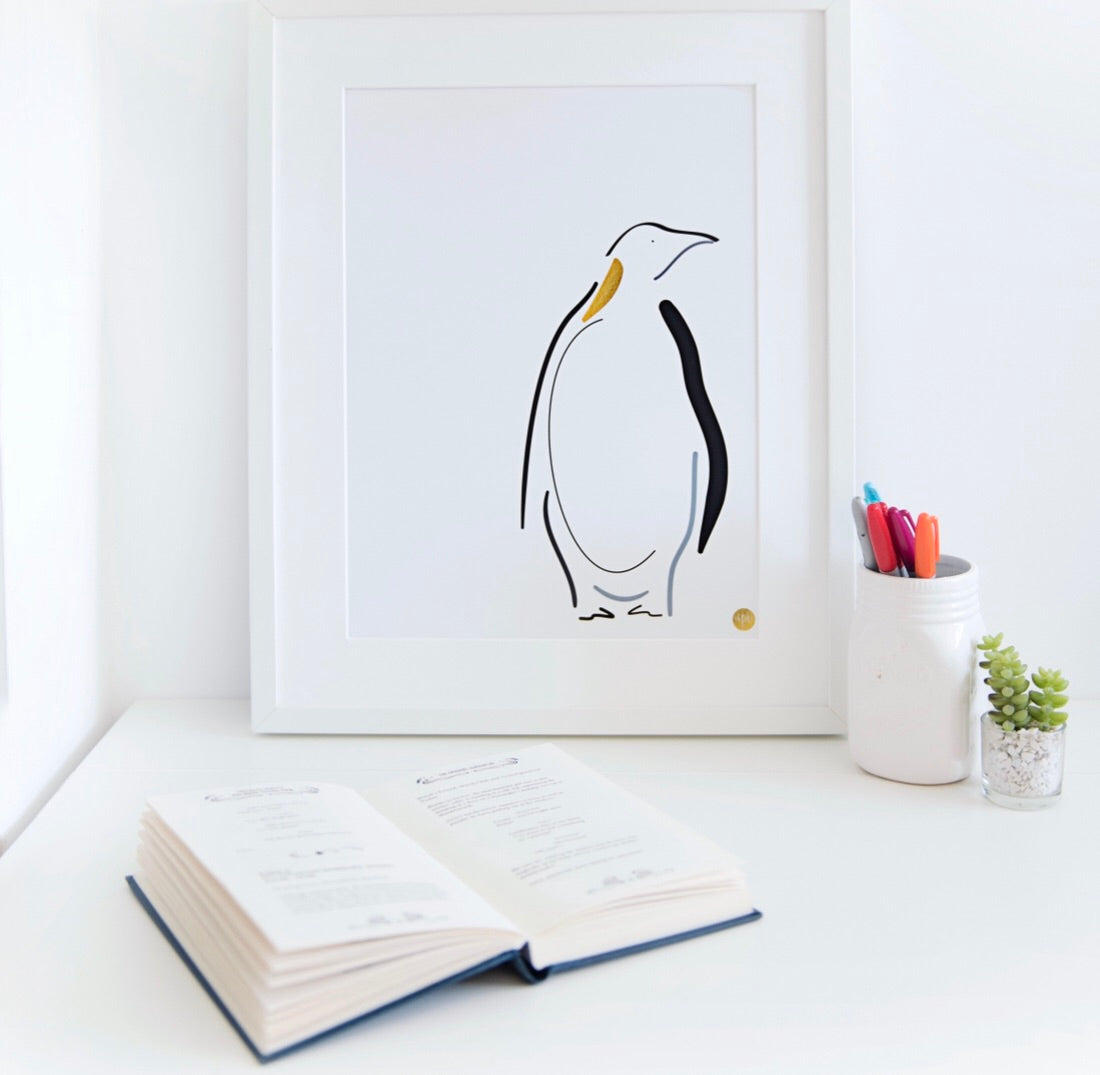 #justaline PENGUIN